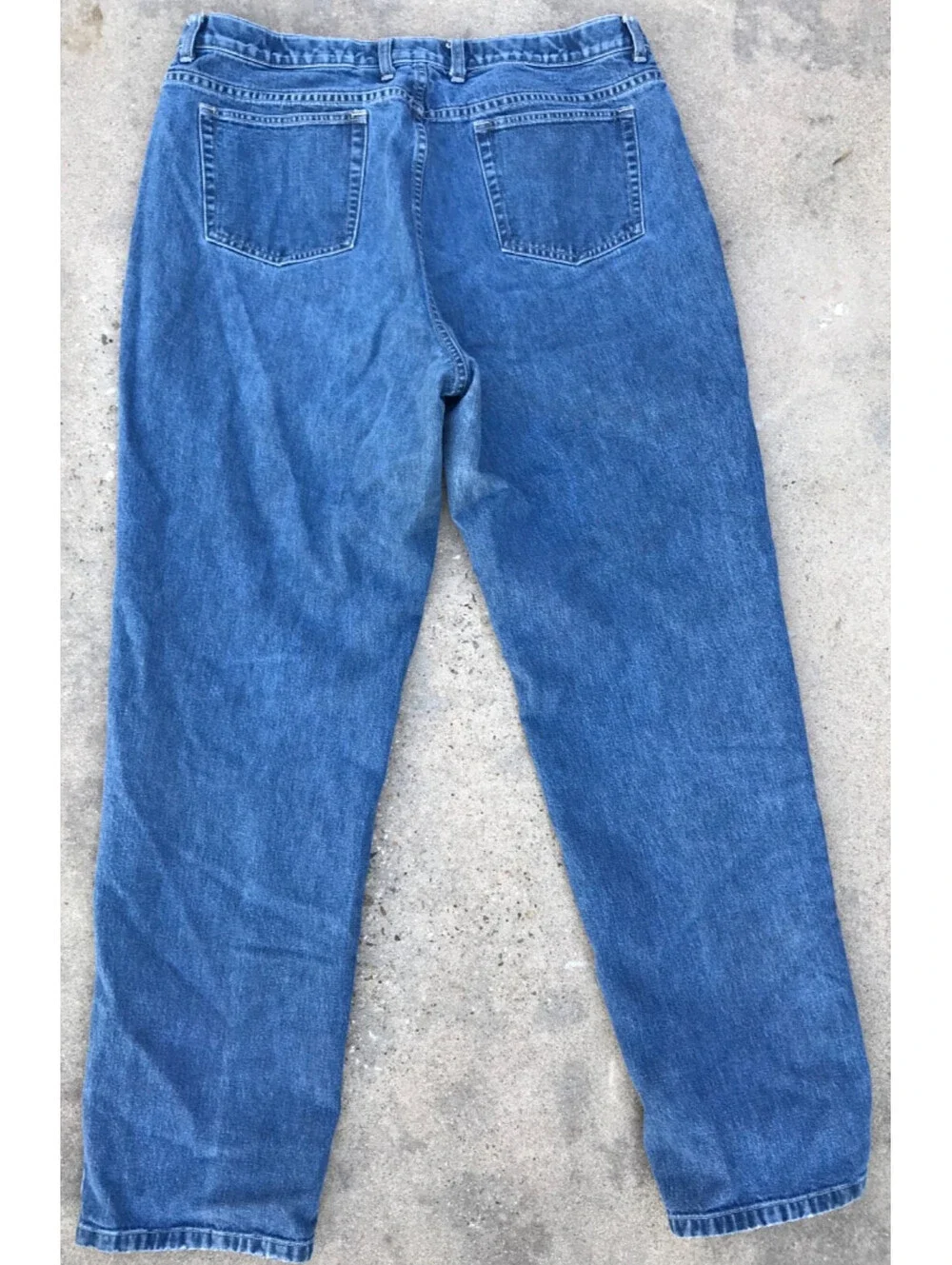Eddie Bauer Womens 20 Tall Regula Blue Denim High Rise Jeans Medium Wash